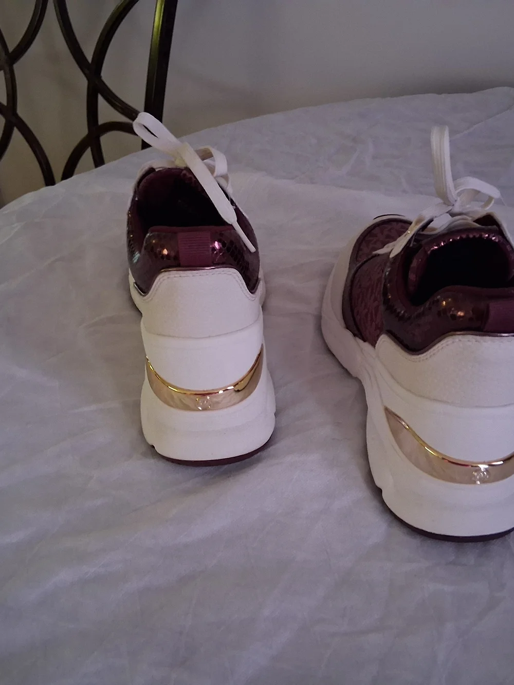 Michael Kors Women’s Maroon Logo Sneakers